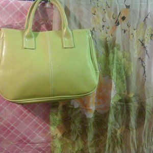 SOLD - Chartreuse Handbag - Spring Pop of Color